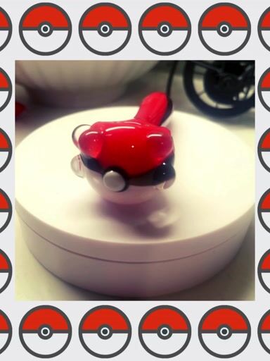 Preview pic of Pokeball Hand Blown Glass Spoon Pipe