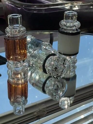 Preview pic of TAINTED GLASS BEAD TRAP PIVOT TOPS