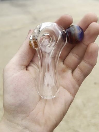 Preview pic of amber purple marble spoon