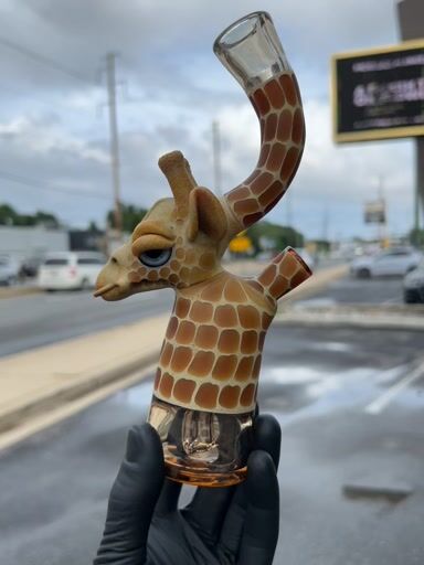 Preview pic of Robertson Glass ~ Giraffe Head Minitube # 1