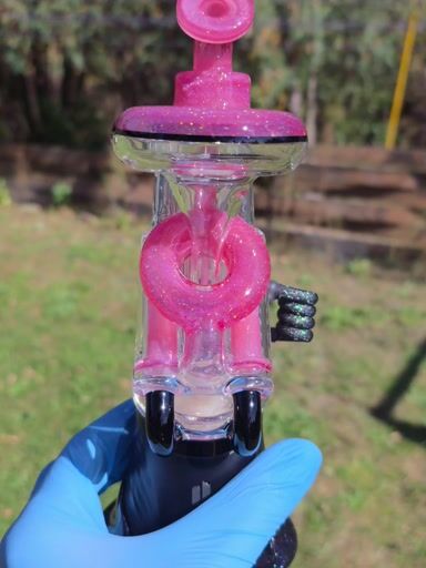 Preview pic of Pink Cropal Dual Piston Nib Puffco Peak Top