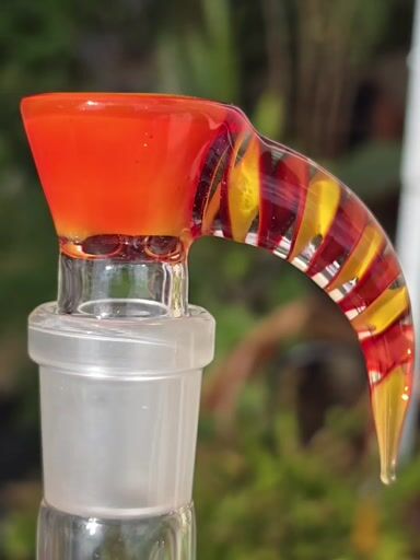 Preview pic of 2k Glass Art 18mm 4 Hole Unground Slide