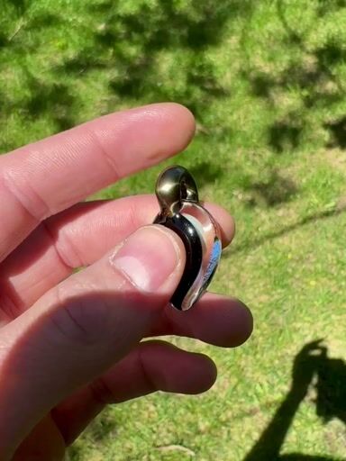 Preview pic of Quasi Fume Implosion Pendant with Electrum