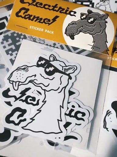 Preview pic of Electric Camel Sticker Pack