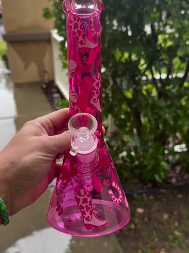 Preview pic of Pink Cowgirl 10 Inch Beaker Bong