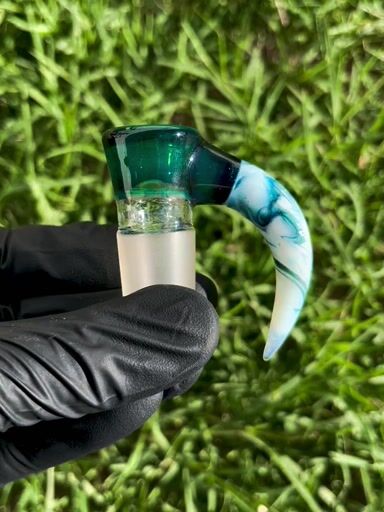 Preview pic of Unknown Green/Heavy Blue Leprechaun/UV Glopal 18mm slide