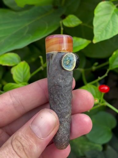 Preview pic of Stone tech chillum - serendipity tip