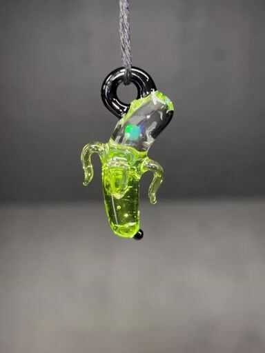 Preview pic of Dippy Glass Hateraid/opal banana pendant