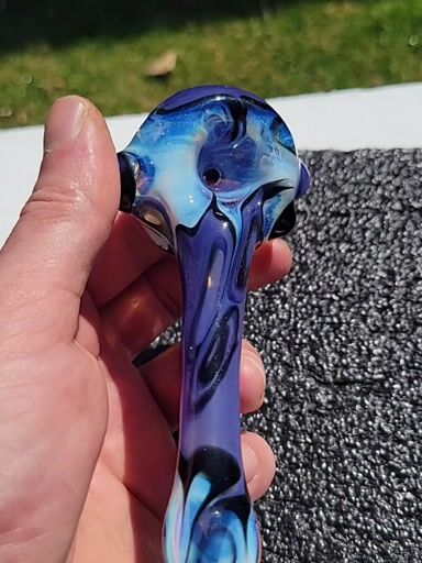Preview pic of Large wave spoon purple urple and secret white