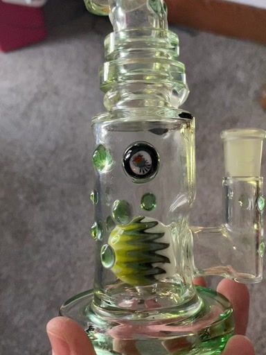 Preview pic of Hubbard glass green wig wag rig