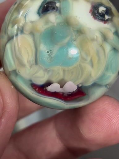 Preview pic of Mustache Eyelash Face marble #9