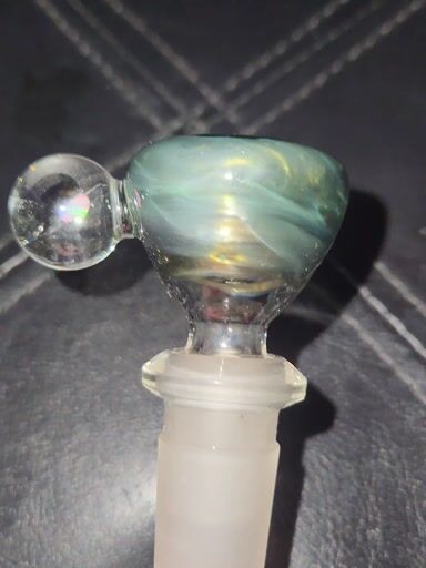 Preview pic of 14mm x 1 Yellow over Electrum w/ opal