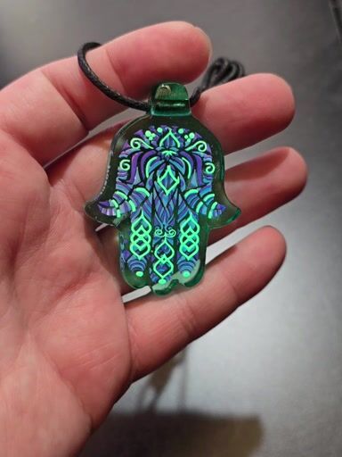 Preview pic of Hamsa Hand Glow Pendant