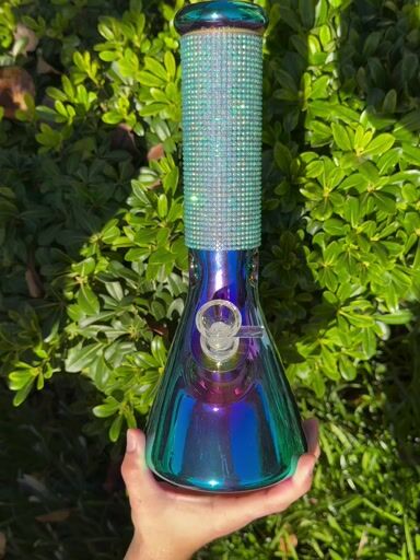 Preview pic of Chameleon Iridescent Bling 12 Inch Bong
