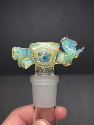 Preview pic of Olive oil sea monster slide 18mm 4 hole