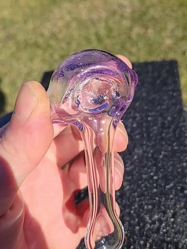 Preview pic of Bubble hash spoon 3 purple lollipop