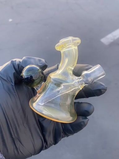 Preview pic of 10mm Clear Mini Dab Rig by The Beardless Menace