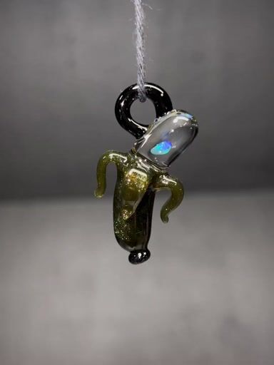 Preview pic of Champagne sparky/opal banana pendant