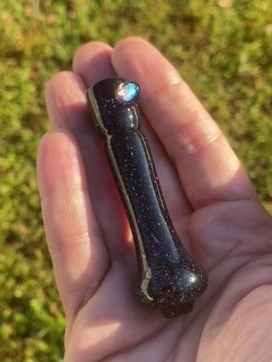 Preview pic of MrG Glass Crushed Opal Chillum