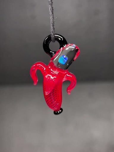 Preview pic of Red rettiu/Opal banana pendant