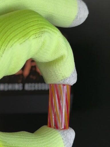 Preview pic of Glass tips red Spiral