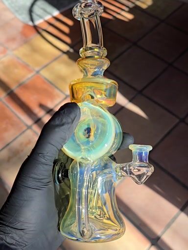 Preview pic of Birdhouse Glass 10mm silver fume disk-cycler
