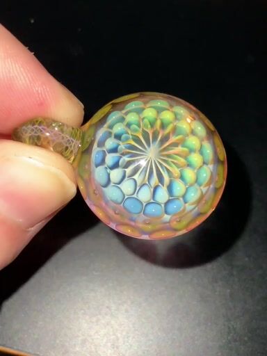 Preview pic of Japanese glass pendant by Kazuw glass