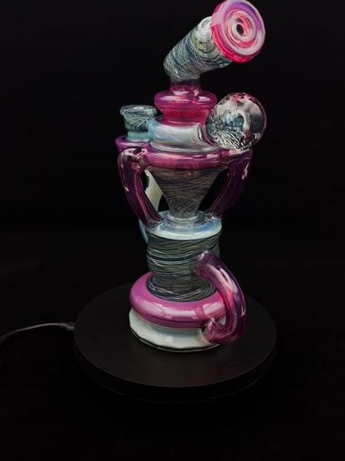 Preview pic of 2024 Facted 10mm Dual Uptake Recycler by Trillglass (Trill Glass)