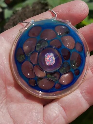 Preview pic of Honeycomb opal pendant