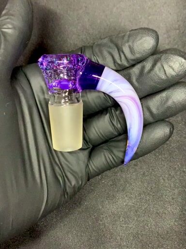 Preview pic of Purple Rain Cropal/Gold Purple/UV Glopal chaos 18mm slide