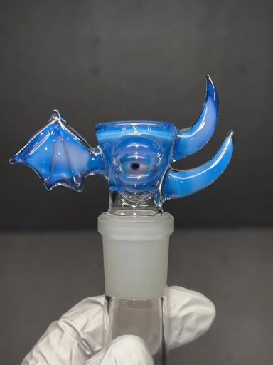 Preview pic of Dippy Glass Blueberry opal monster slide