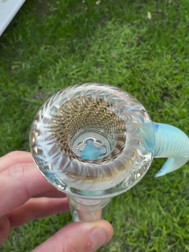 Preview pic of Electrum 4 Hole Slide With Blue Spiral 18mm