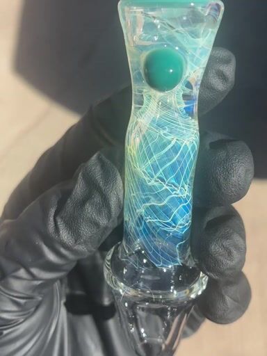 Preview pic of Fume chillum. Cane coil pot.
