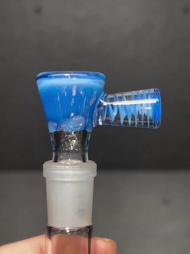 Preview pic of Blueberry opal 14mm 4 hole slide