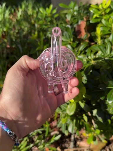 Preview pic of Pink Elephant Glass Hand Pipe