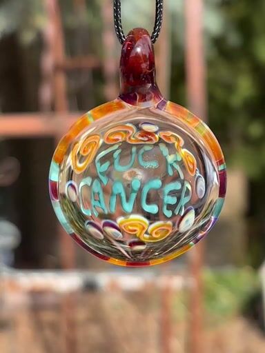 Preview pic of “Fuck Cancer” pendant necklace