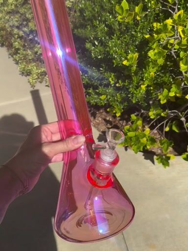 Preview pic of Neon Pink Iridescent 16 Inch Beaker Bong