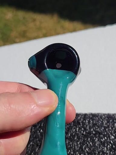 Preview pic of Opaque aqua spoon galaxy cap