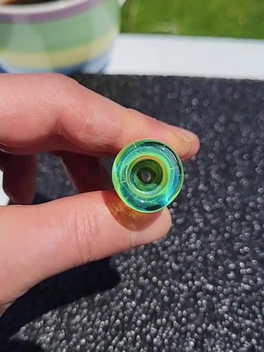 Preview pic of Ghost over green x slyme accents chillum