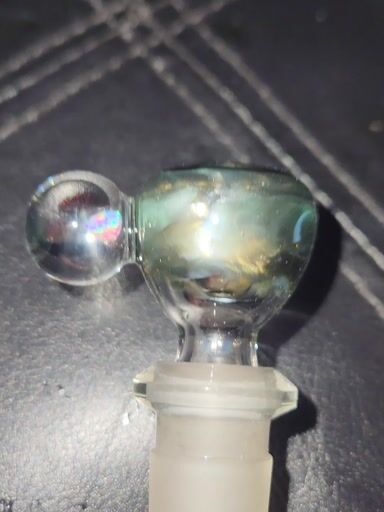 Preview pic of 14mm x 1 Yellow over Electrum w/ opal
