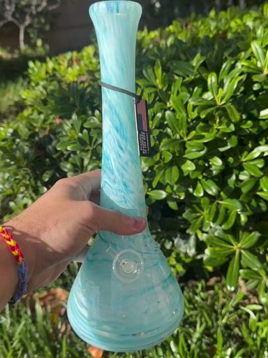 Preview pic of Noble Soft Glass Blue White Beaker