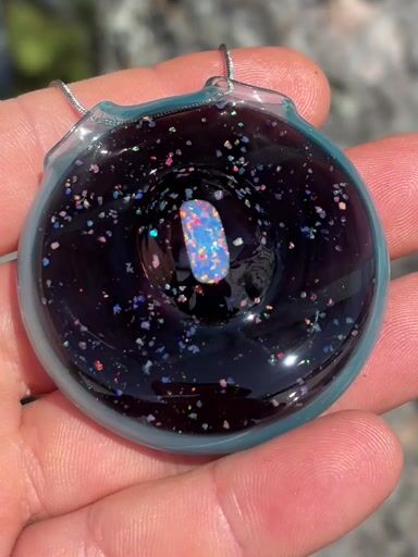 Preview pic of Crushed opal pendant