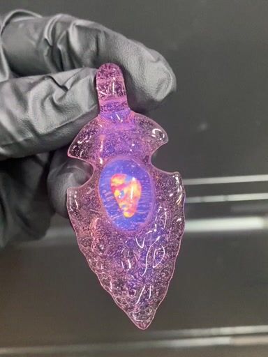 Preview pic of Pink Lollipop Arrowhead Pendant