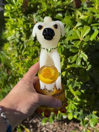 Preview pic of Cute Dog Glass Water Pipe Bubbler