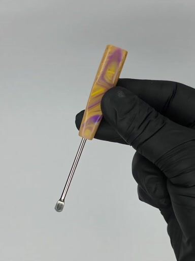 Preview pic of Honey Eclipse Handmade Dab Tool – Stainless Steel Wax Carving Tool – Recycled HDPE Handle – Custom Unique Tool – The Mellow Box